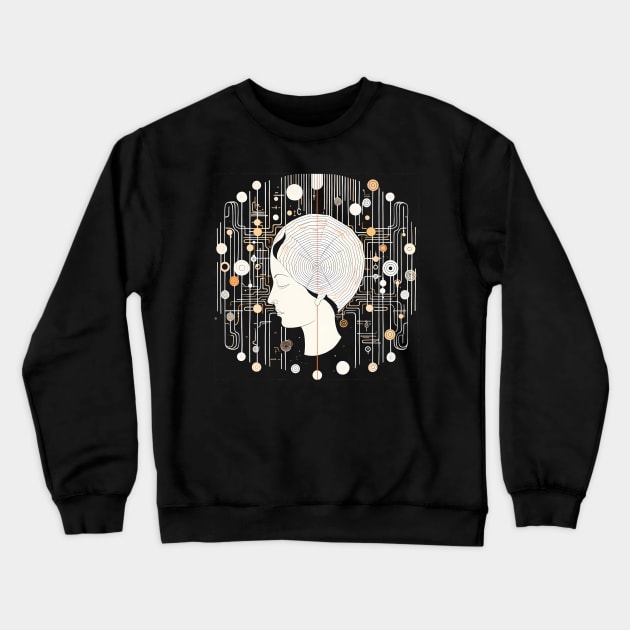 Brain Structures - Surreal Art Crewneck Sweatshirt by Unelmoija